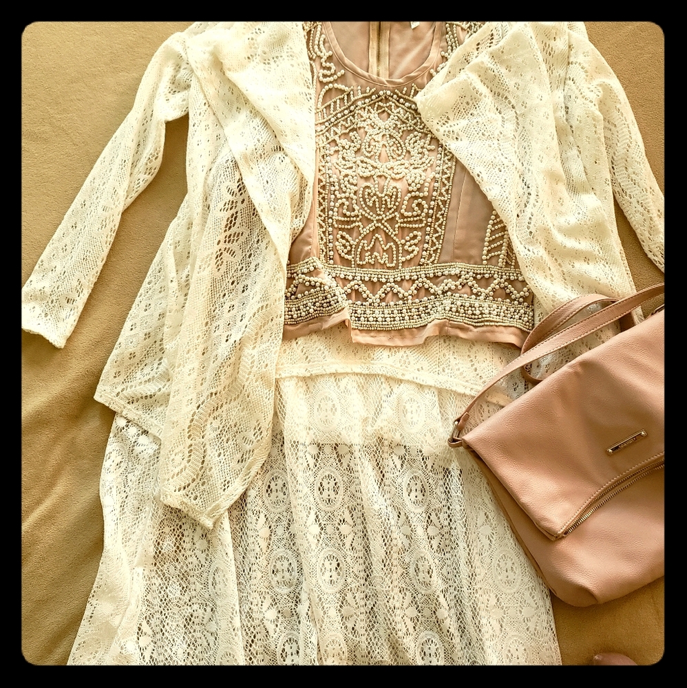 Lace jacket and skirt NWT